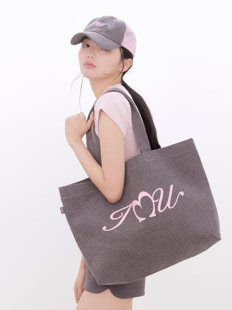 Cotton Dot Two-tone Trucker Cap(COCOA)