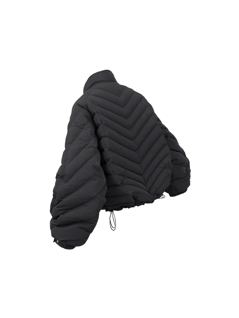 RELABEL（リレーベル）の「RELABEL Interactive (Black Bone) V-Cut Bone Structure Muscle 90 National Standard Inner/Outer Layered Rib-Knit Down Jacket（Jackets/Outerwear）」