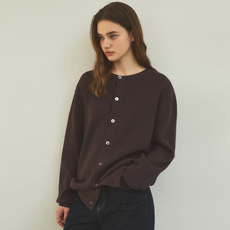Always Soft Round Knit Cardigan_5Color