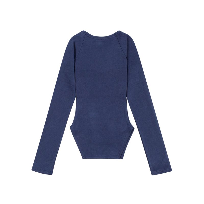 SQUARE NECK BOLERO TOP (Navy)