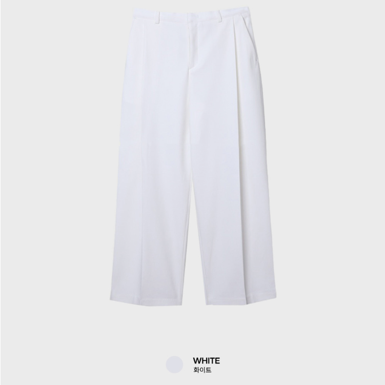 Yogis Deep Round Jaw Back Banding Wool Wide Slacks