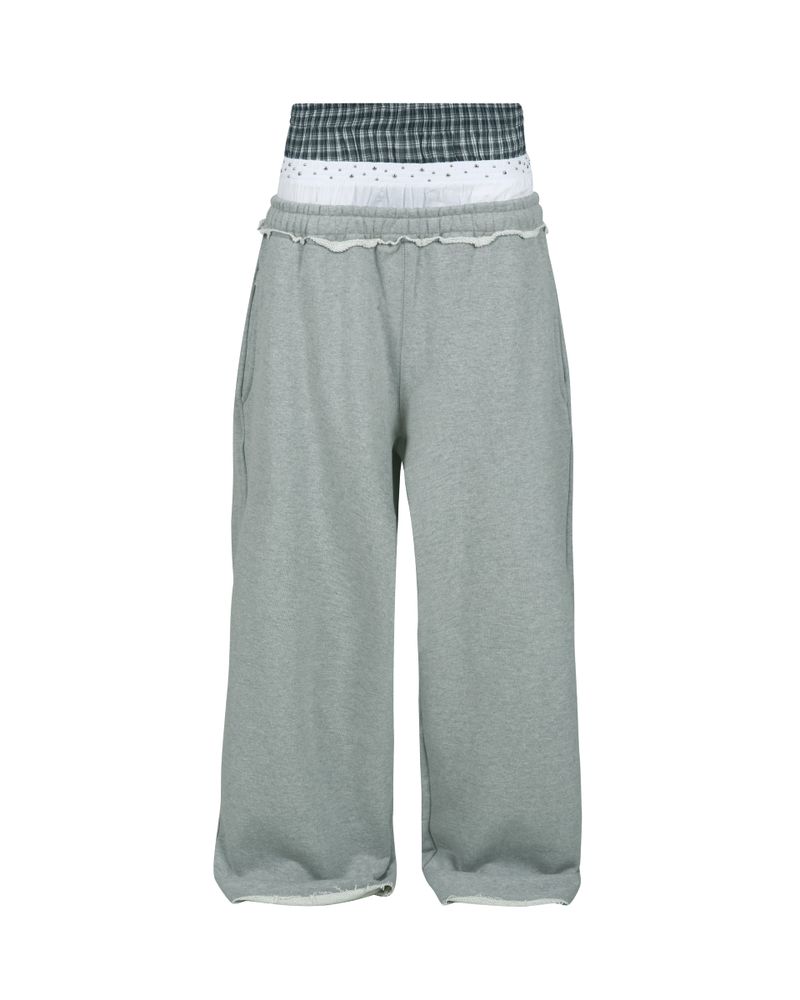 aldiyouu（アルディユー）の「Stud underwear sweatpants - Gray（Pants）」