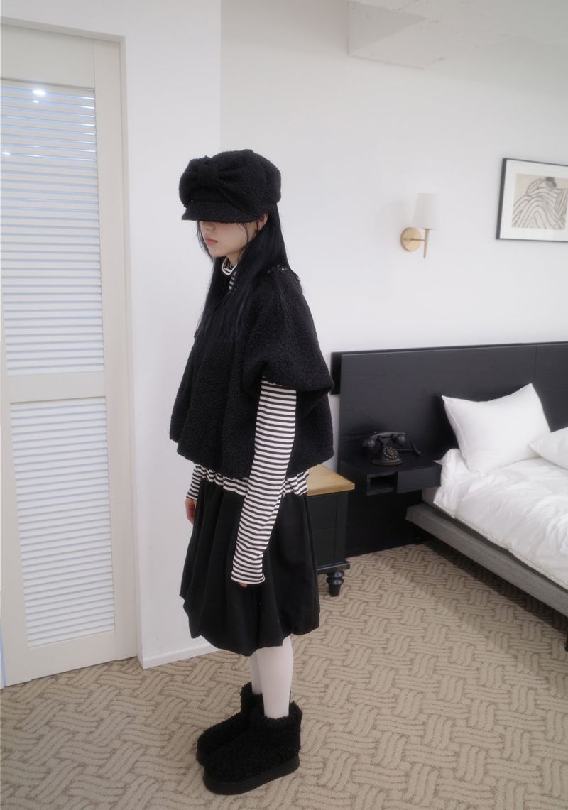 Buckle Ribbon Hunting Cap