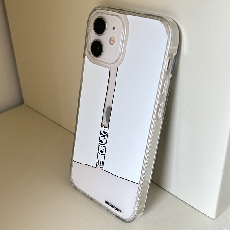 cat watching phone case