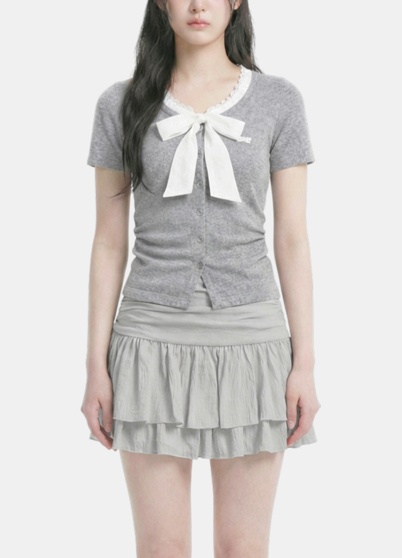 Elara Ribbon Knit Tee