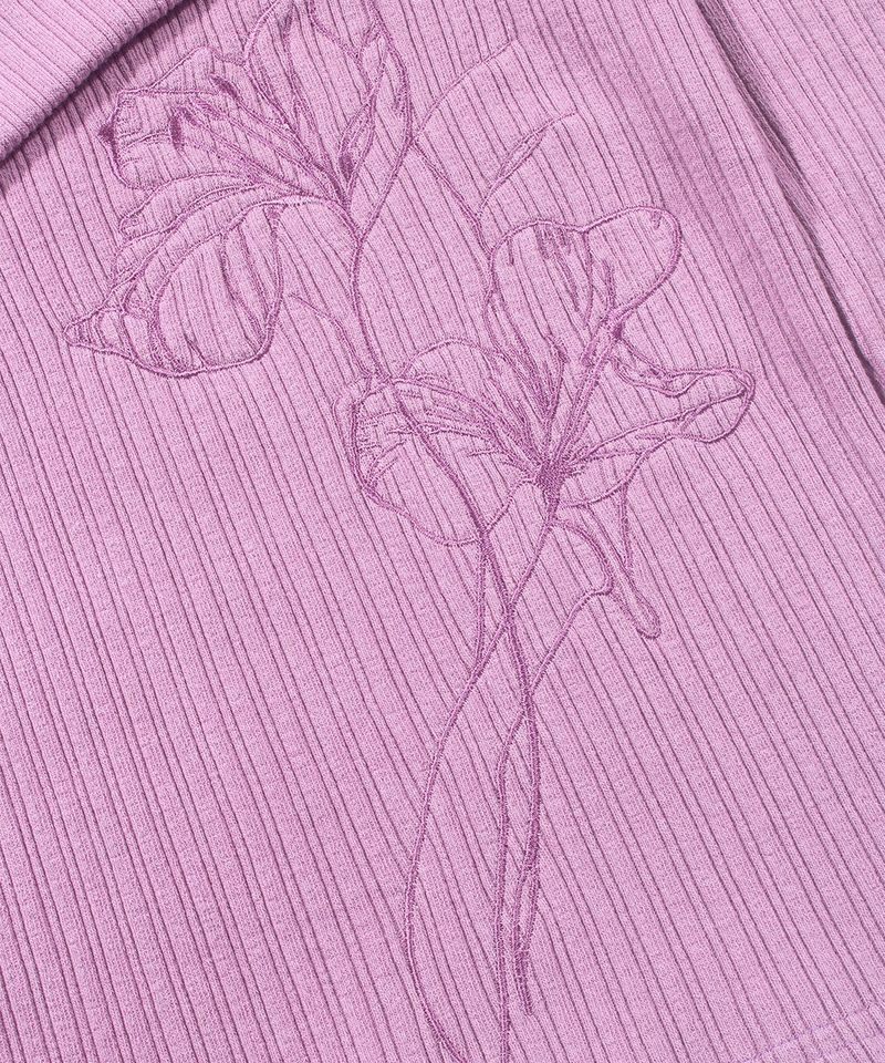 UNBALANCED OFF-SHOULDER TOP_Purple