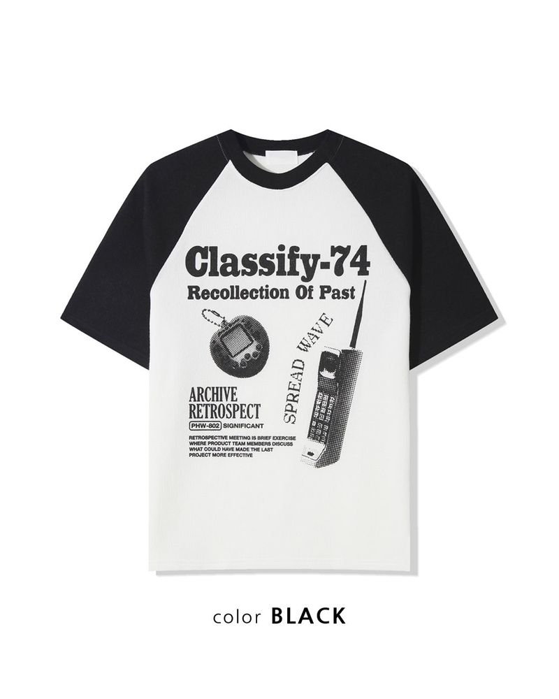Ragiv Graphic Raglan Knit Short Sleeve