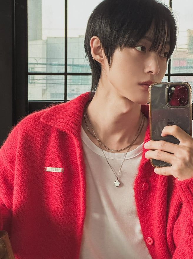 Martic Wool Collar Warmer Knit Cardigan