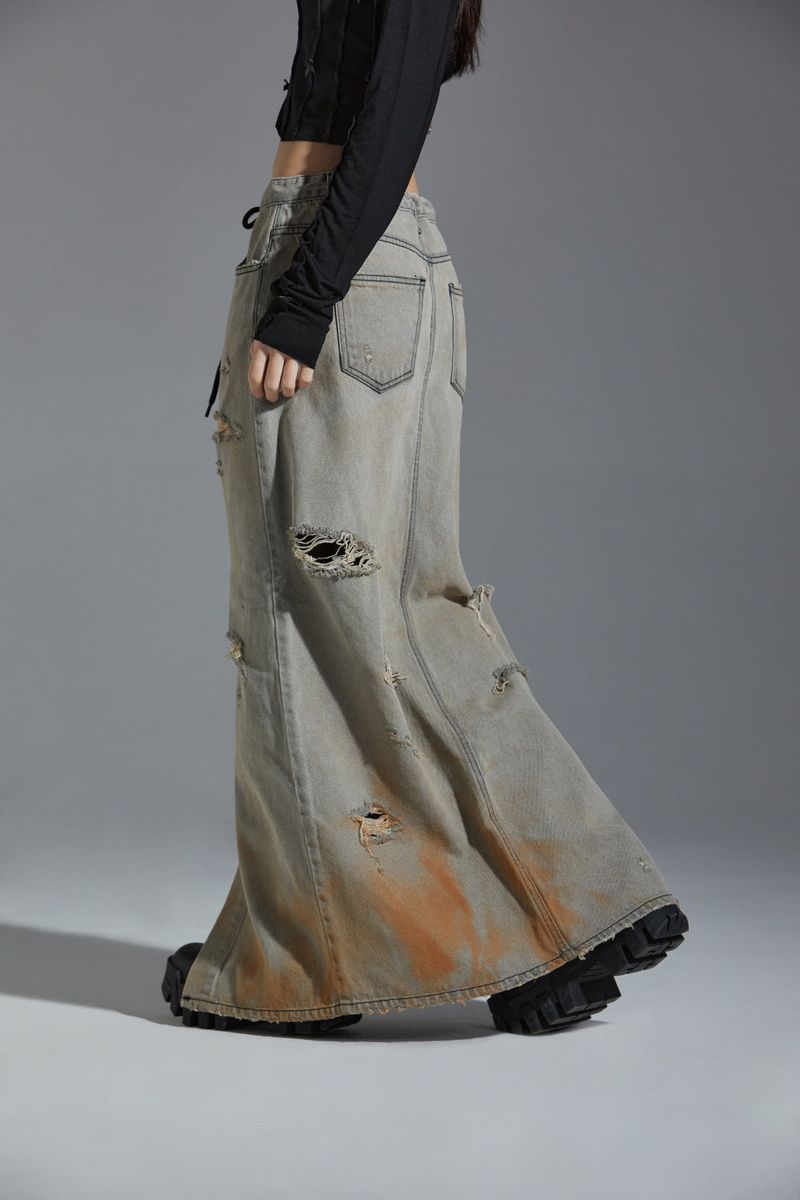 POKER LONG SKIRT
