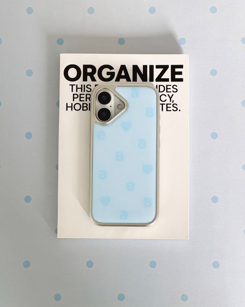 NEW LOGO Twin Blue Silver Epoxy Case
