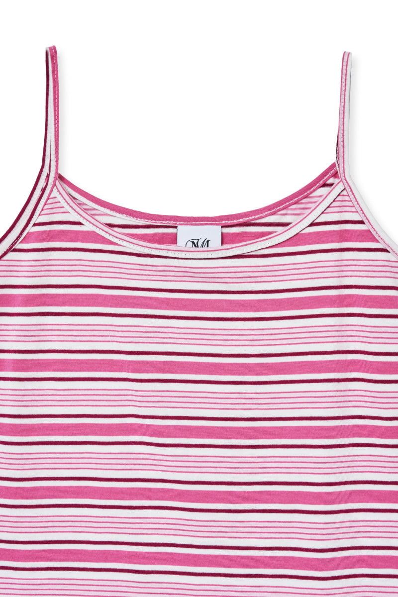 stripe sleeveless (pink)