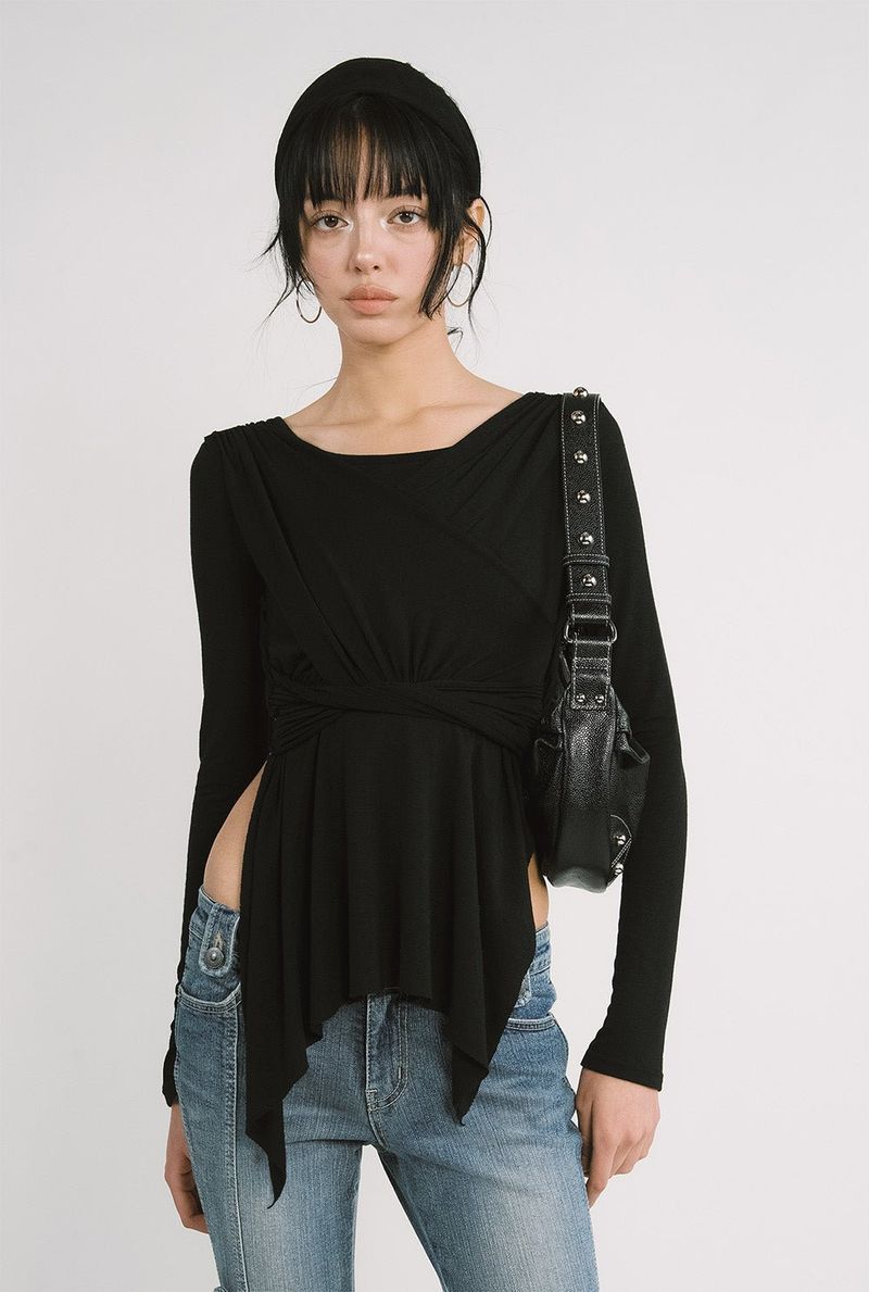 threetimes（スリータイムズ）の「Eclipse top（Tops）」