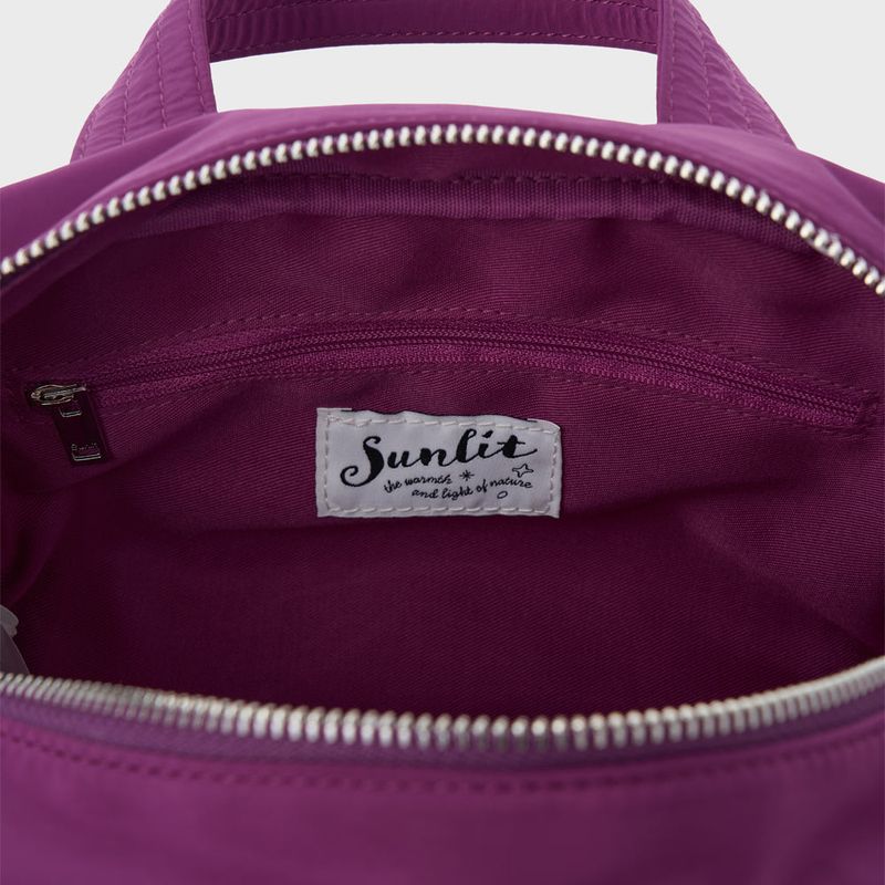 Lettering Cross Tote Bag (Purple)