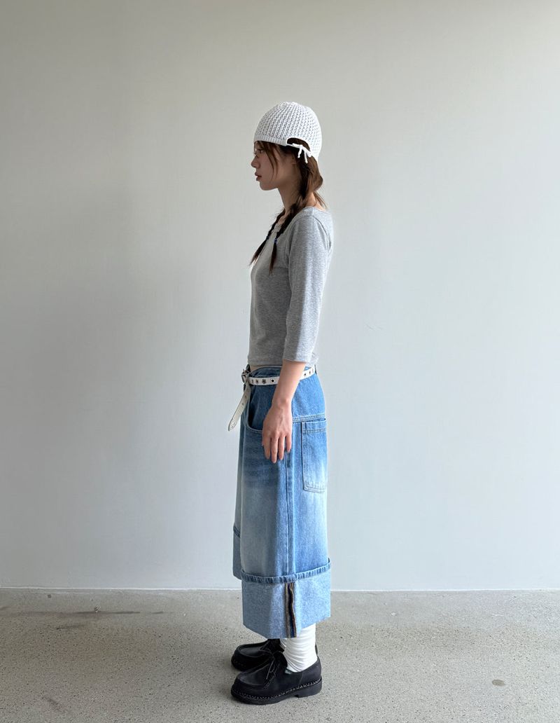 bermuda denim pants