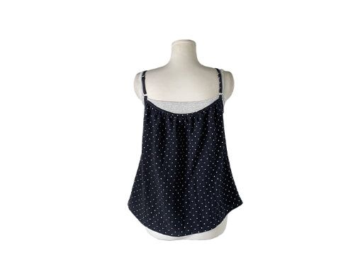 Dough Dot Frill Button Sleeveless