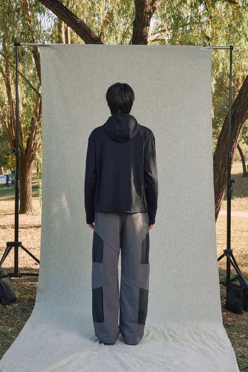CUT OUT PANTS [GRAY]