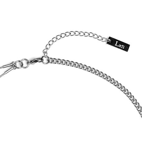 [LAN ARCHIVE] 017 Unbalanced stone chain necklace