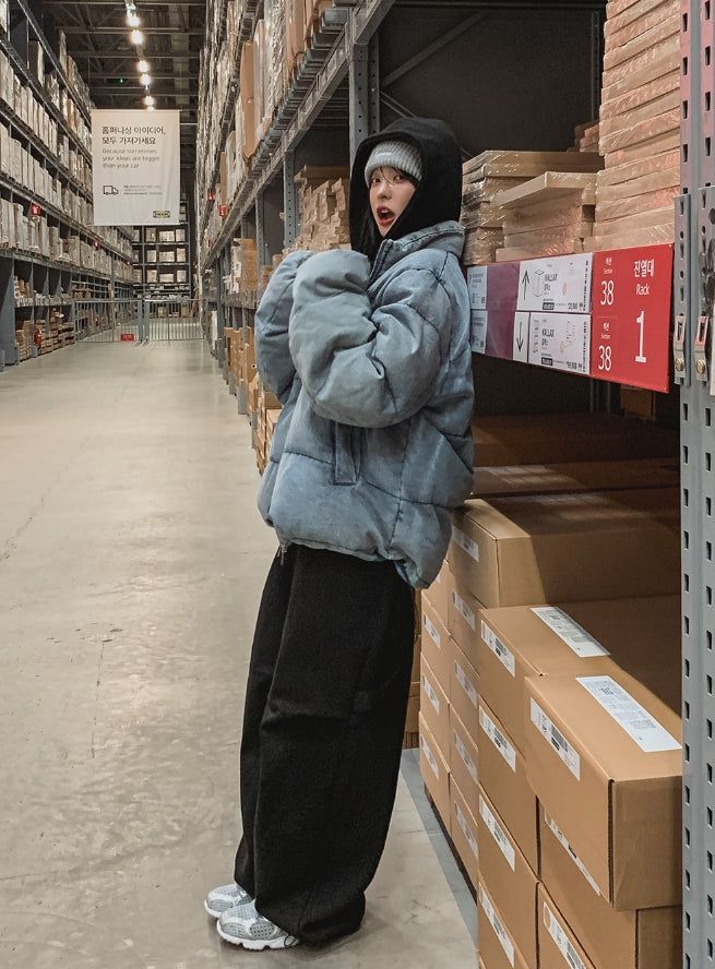 Oti Rivet Brushed Hood Zip Up