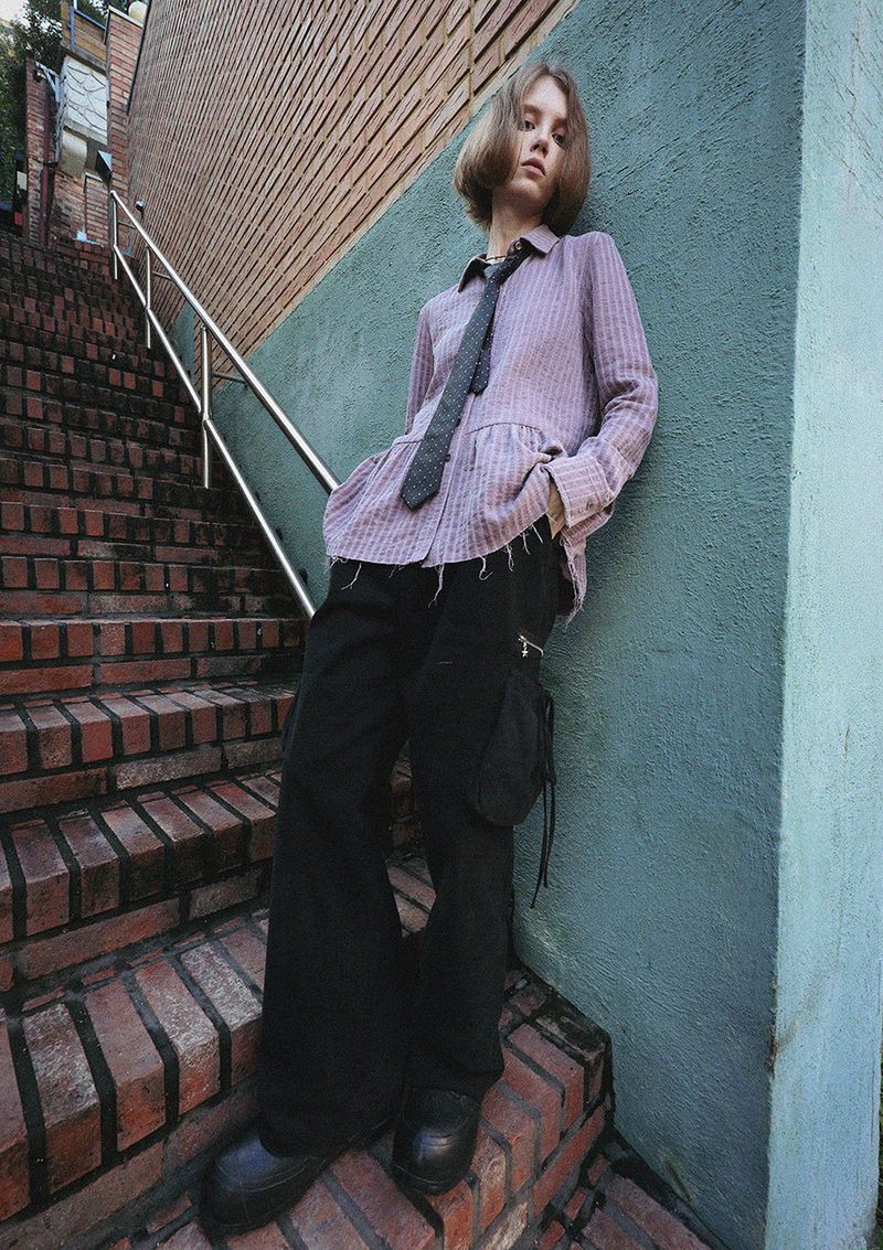 CAMO STRING POCKET PANTS