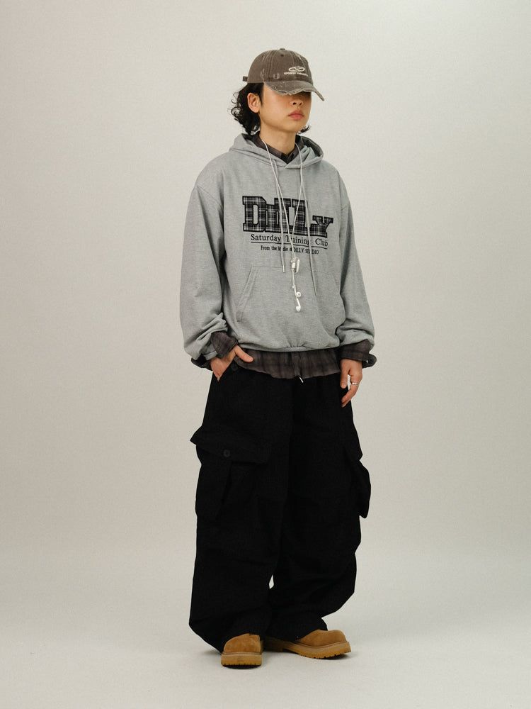 LILY Check Patch Hoody T-shirt