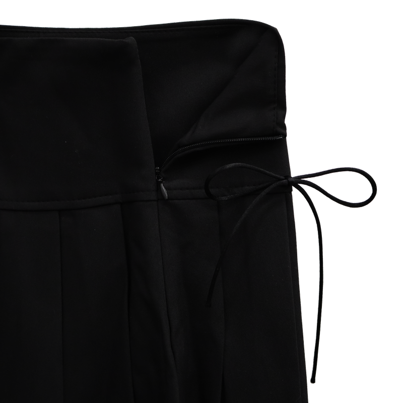 RIBBON PLEATS SKIRT (2 COLORS)