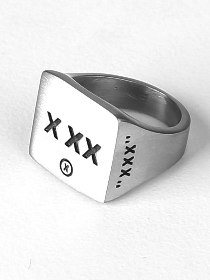 S SY(エスエスワイ)の「X XX LOGO RING (SURGICAL STEEL)(Accessories)」