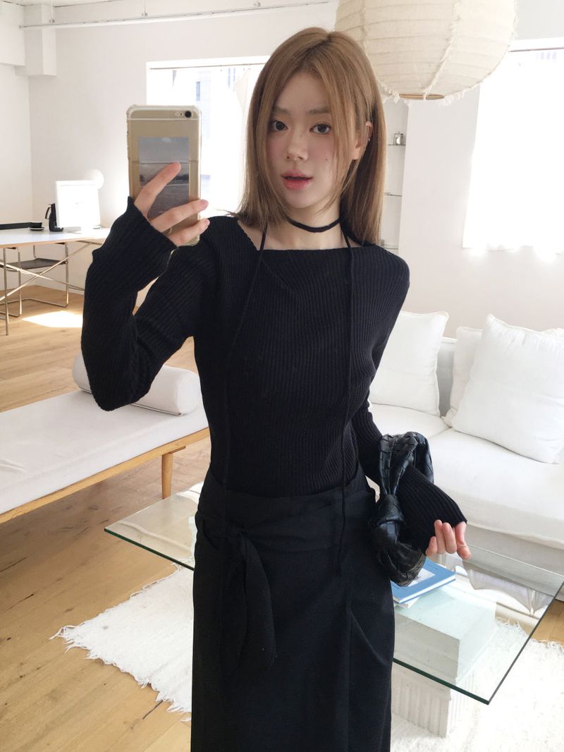 Amour drape knit