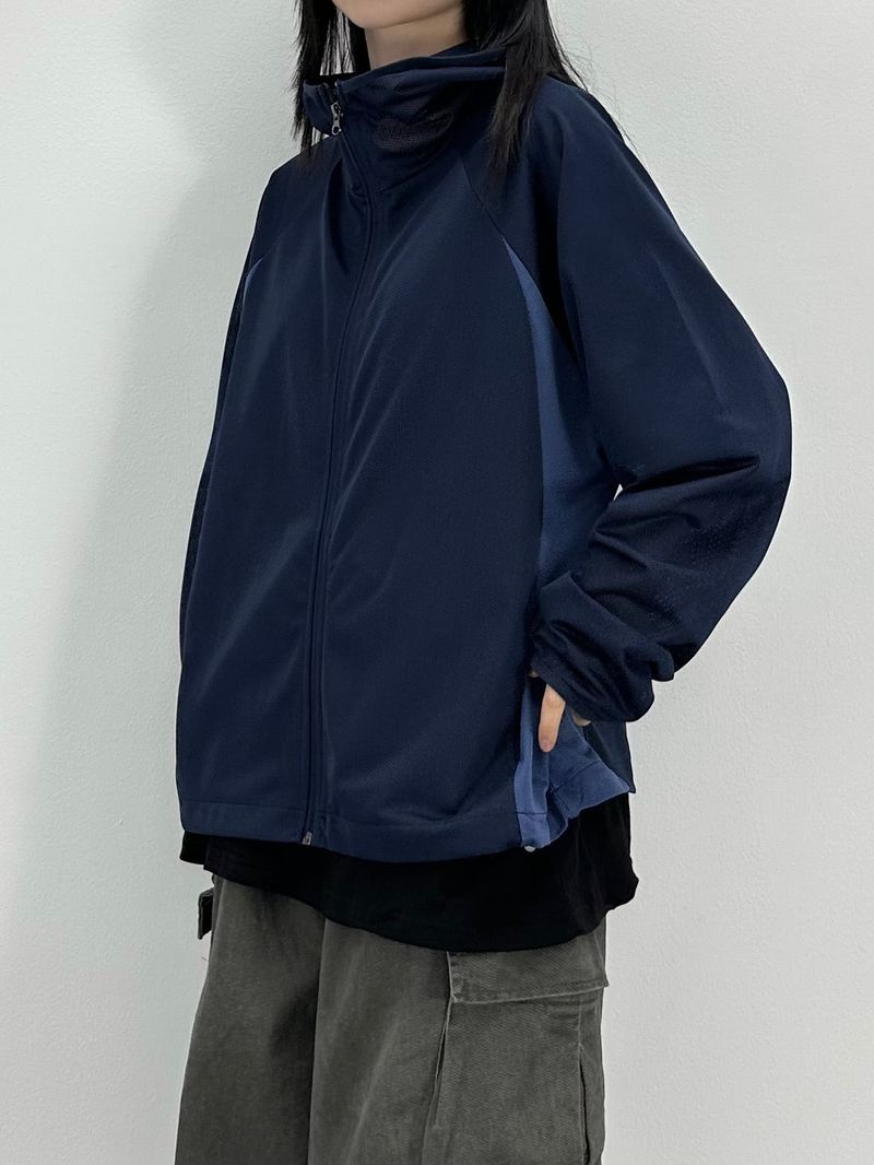 cool mesh summer zip-up