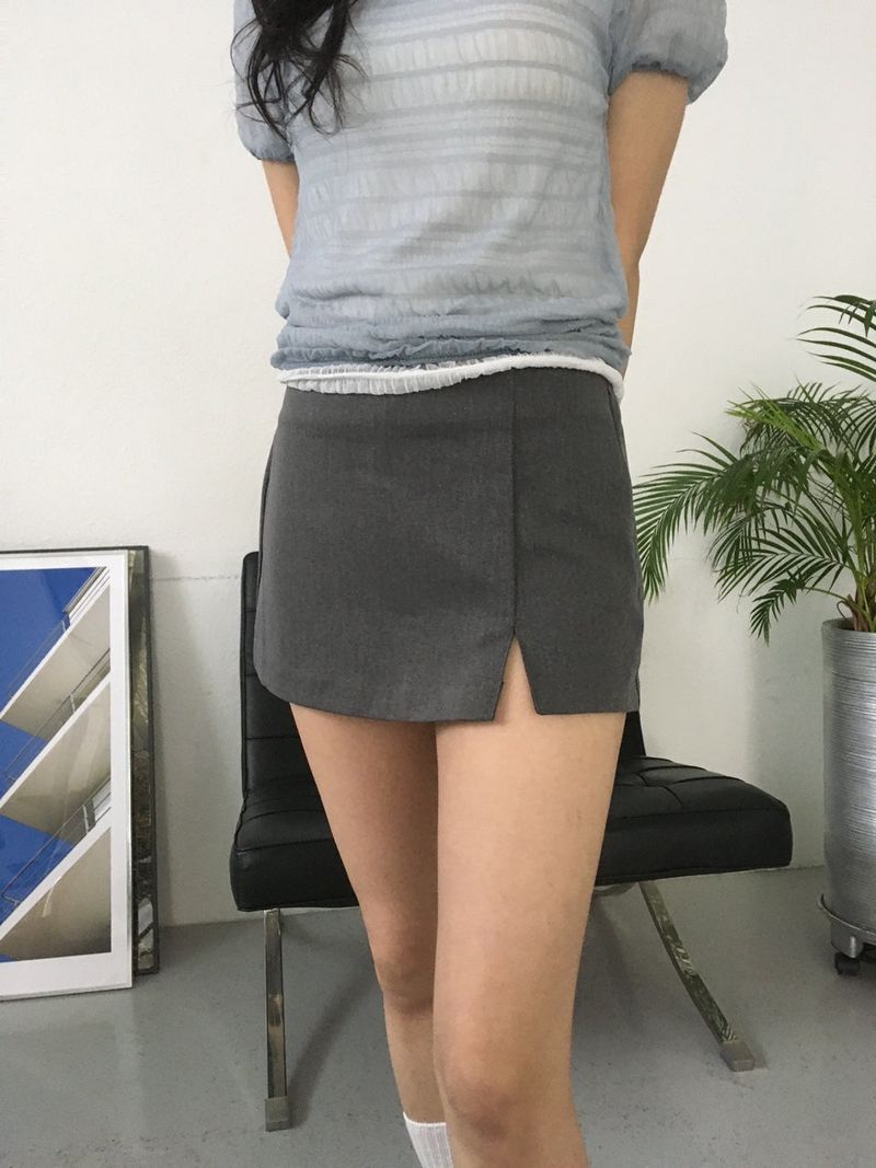 Slit Mini Skort