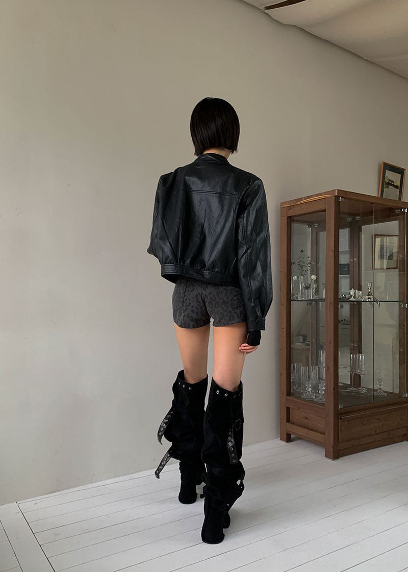 BUCKLE THIGH HIGH BOOTS