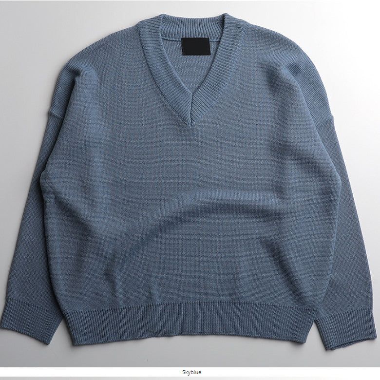 MJ Overfit Masion V Neck Knit (6color)