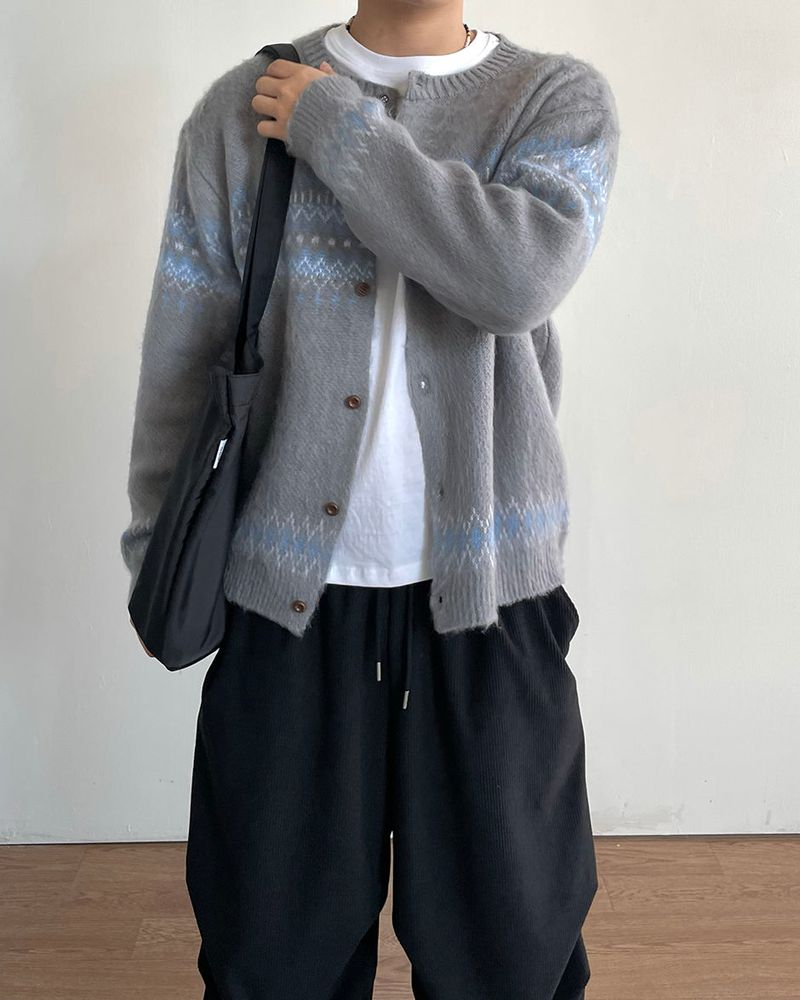 Cozy Nordic Knit Cardigan