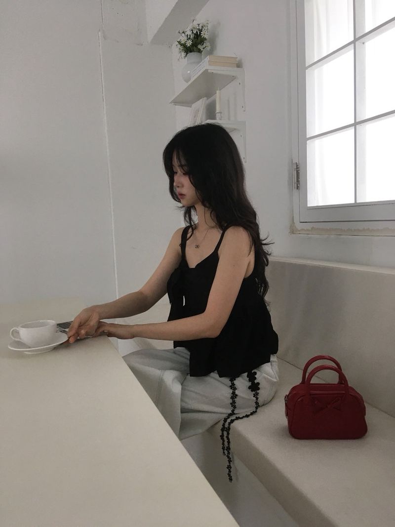 Ribbon Tank Top Blouse