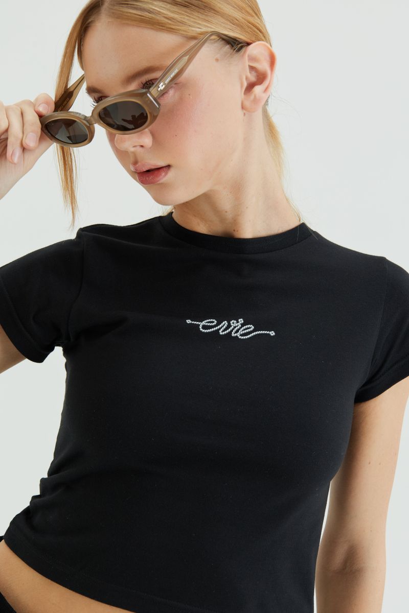 EVIE baby TEE BLACK