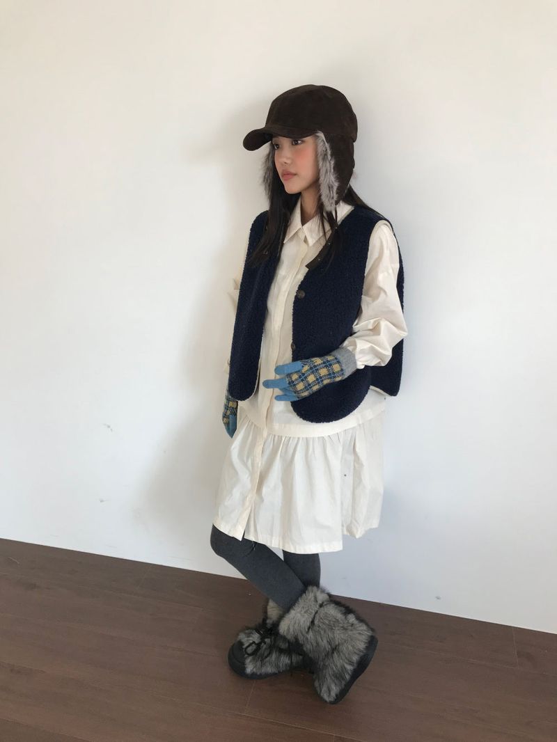 low-key shirt dress (2color)