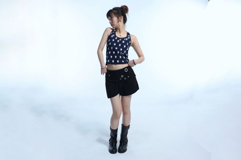 Eyelet 2 - Way Wrap Skirt - Black