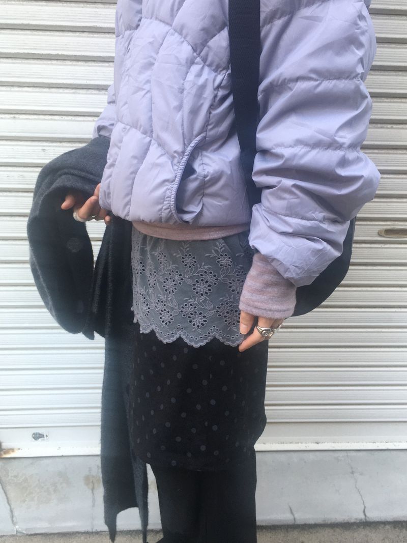dot corduroy skirt