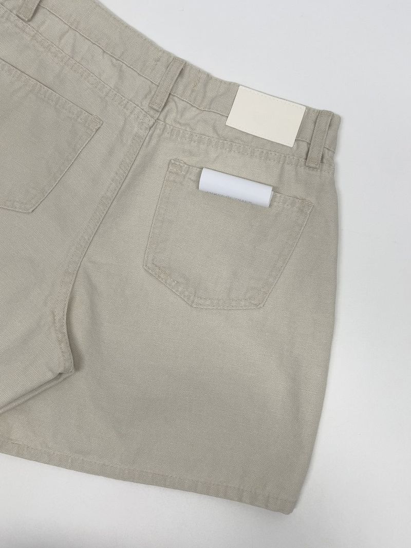 Oxford Cotton Half-length Shorts