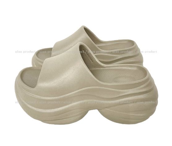 8cm UP! Wave EVA Platform Slippers