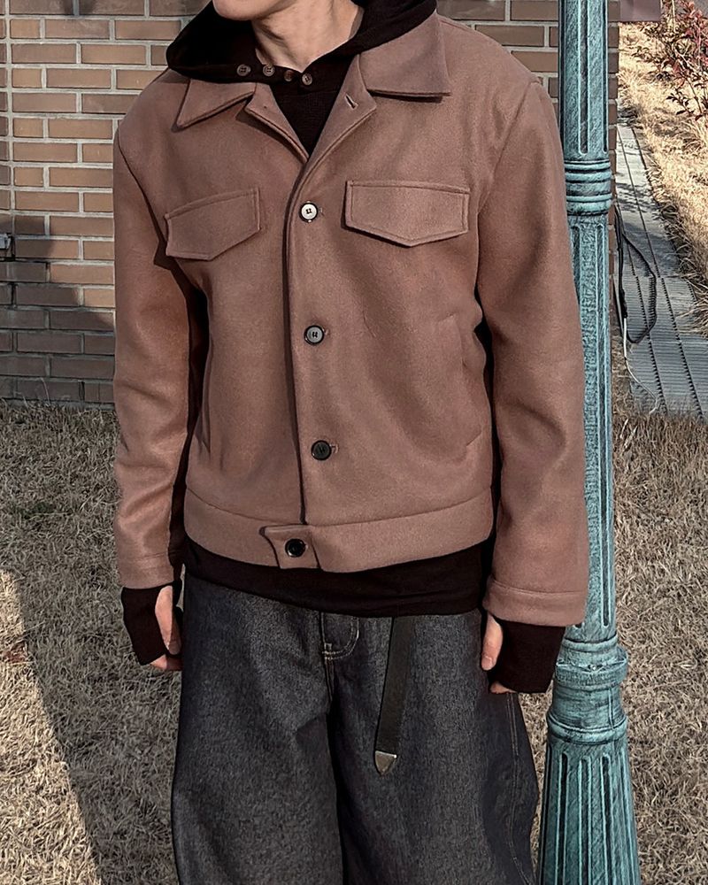 Riel Wool Cropped Jacket