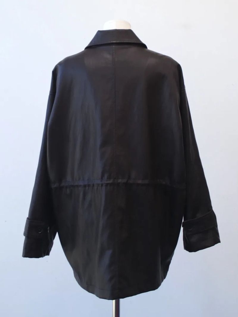 leather half jacket