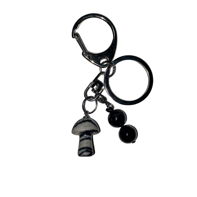 Mushroom keyring
