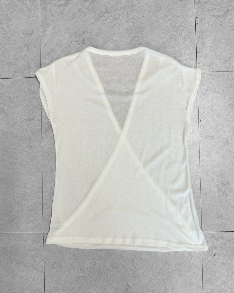 BELL DRAPE WRAP T-SHIRT