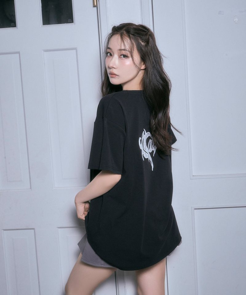 ANDGEEBEE（アンジービー）の「レースハートTシャツ（トップス）」