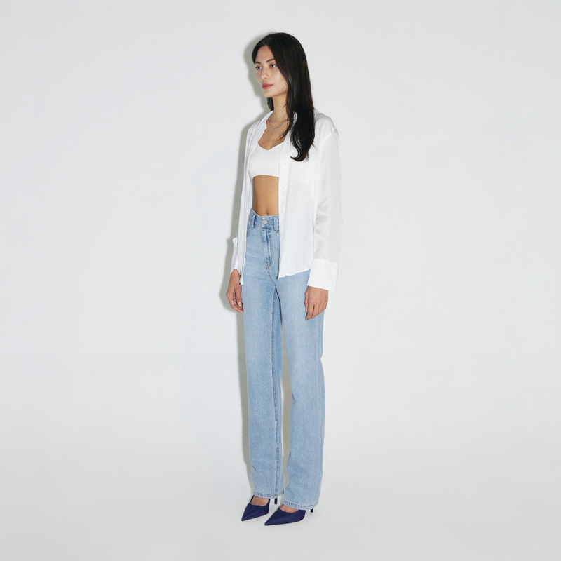 Light Blue Straight Fit Denim - YWD1DNST002