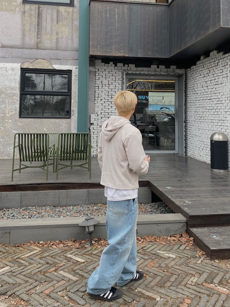 Brush denim balloon pants 2C