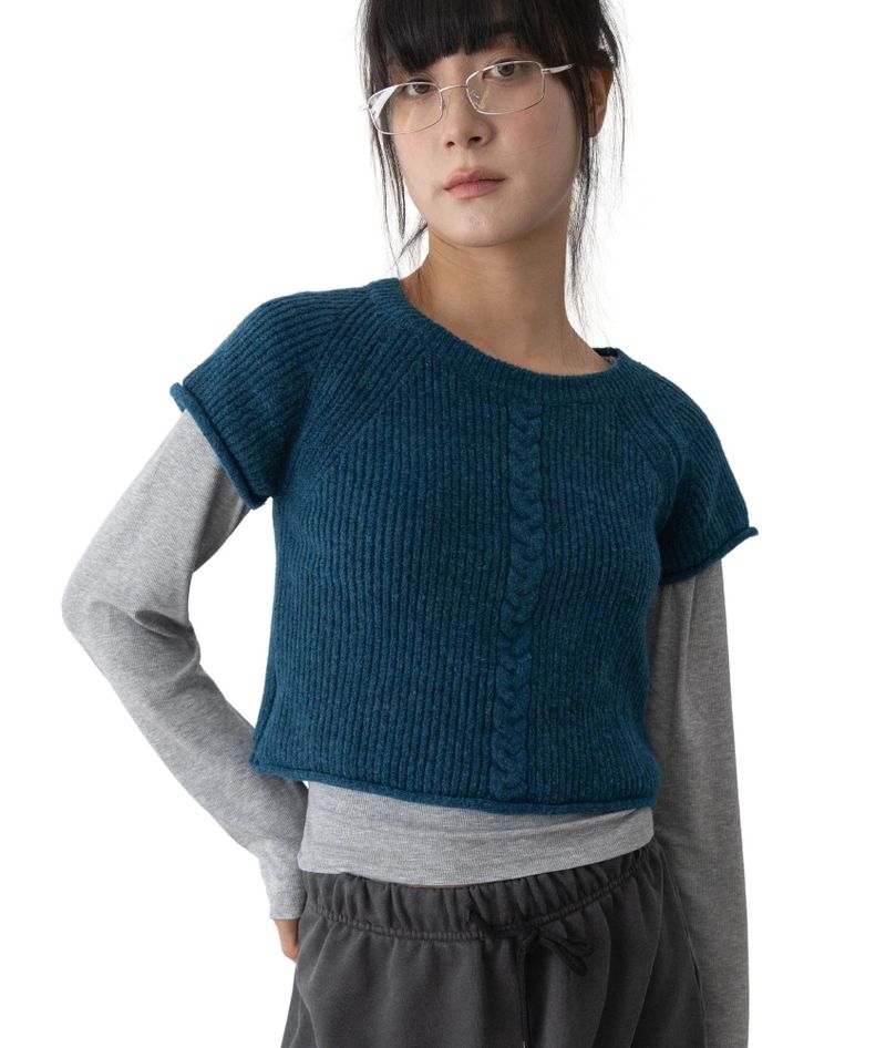 un:tyl（オンタイル）の「Luni Crop Knit（Tops）」