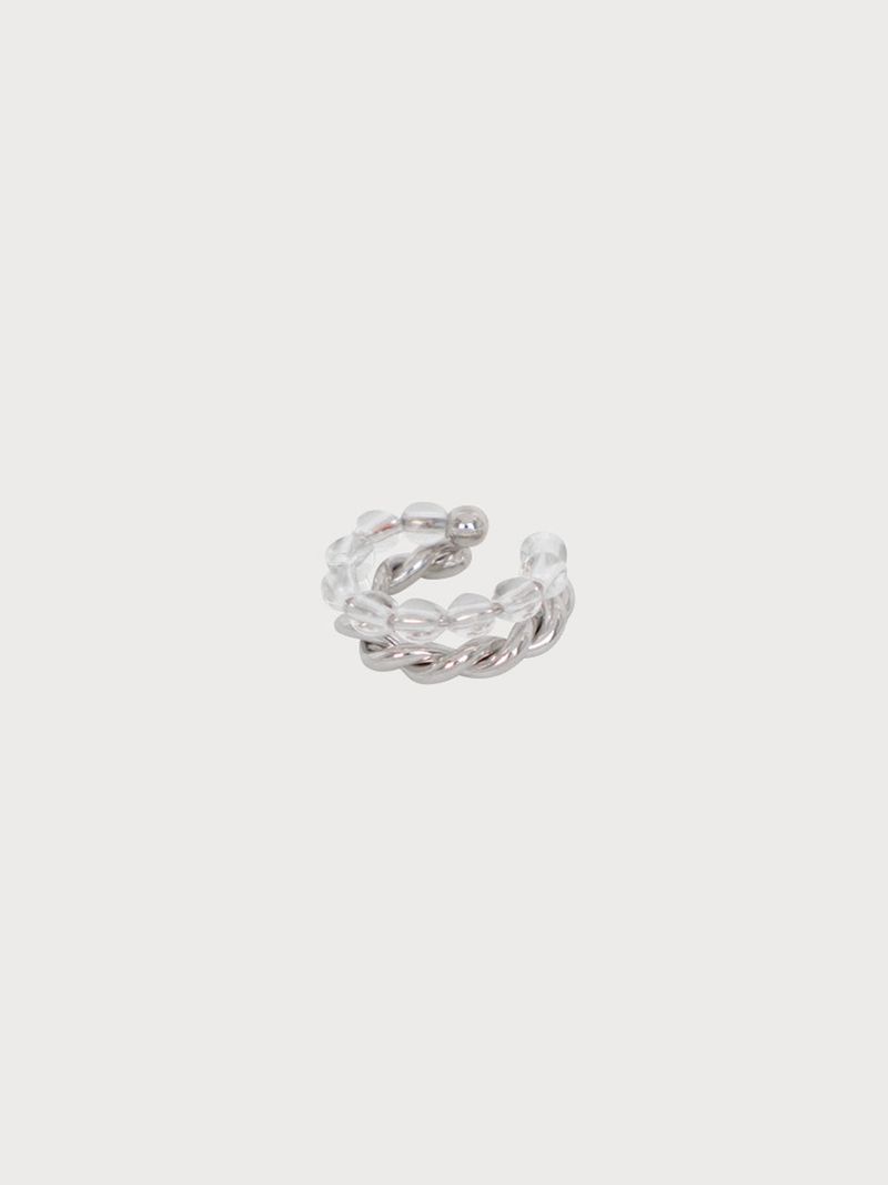 no.73 earcuff silver MOON BIN astro pick