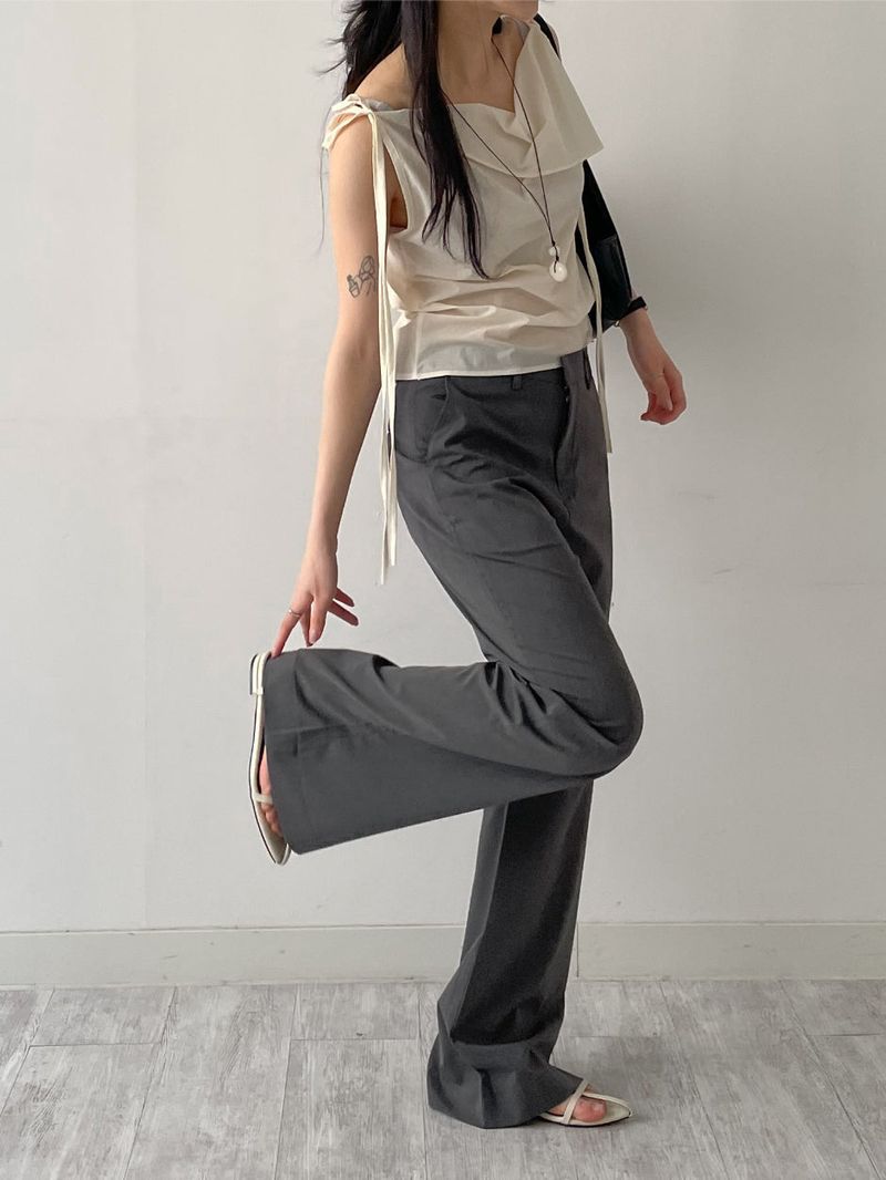 [Unisex] Summer Bootcut Wide Slacks