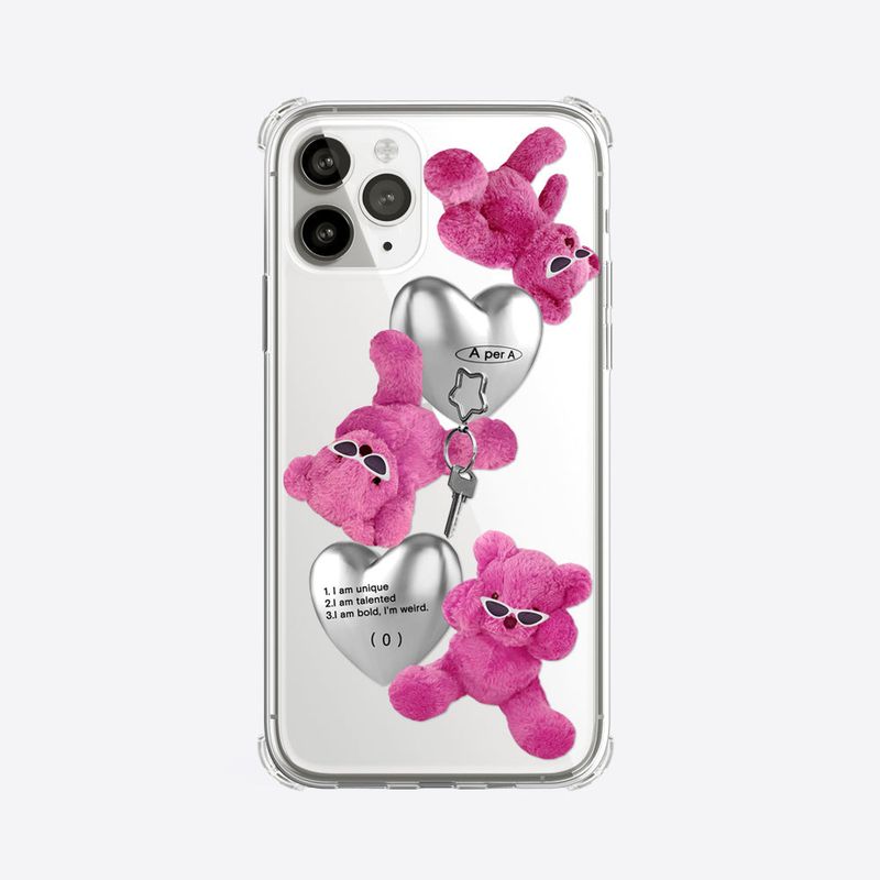 A per A(エイパーエイ)の「Goggles PINK Bear n Key(Hats)」